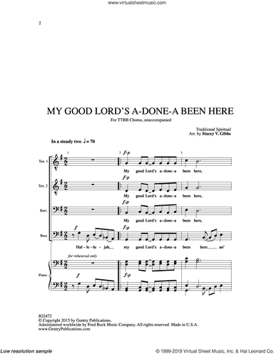 My Good Lord's Done-a Been Here (arr. Stacey V. Gibbs)