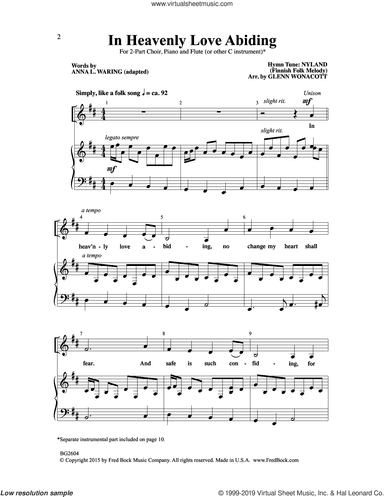 In Heavenly Love Abiding (arr. Glenn Wonacott)