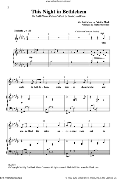 This Night In Bethlehem (arr. Richard Nichols)