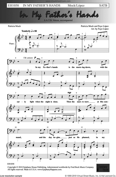 In My Father's Hands (arr. Faye Lopez)
