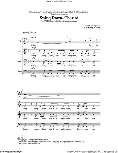 Swing Down, Chariot (arr. Stacey V. Gibbs)