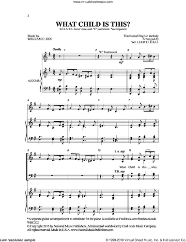 What Child Is This (arr. William D. Hall)