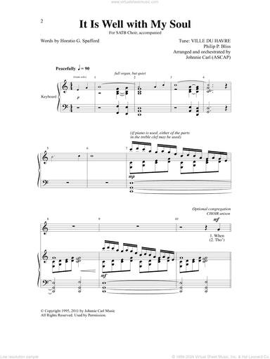 It Is Well With My Soul (arr. Johnnie Carl)