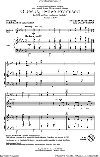 O Jesus, I Have Promised (arr. Karen Lakey Buckwalter)