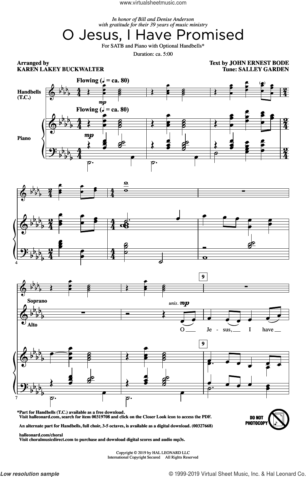 O Jesus, I Have Promised (arr. Karen Lakey Buckwalter)