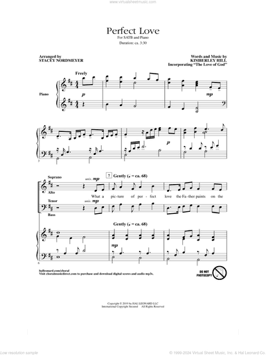 Perfect Love (arr. Stacey Nordmeyer)
