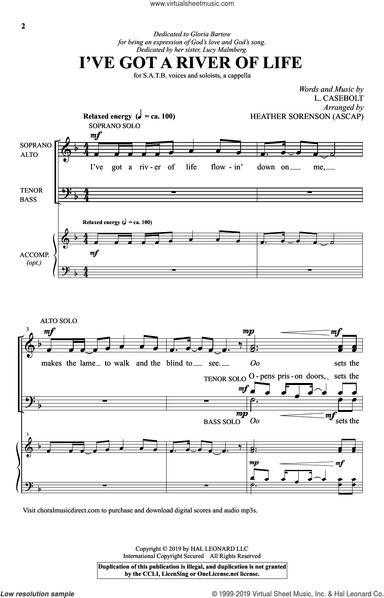 I've Got A River Of Life (arr. Heather Sorenson)