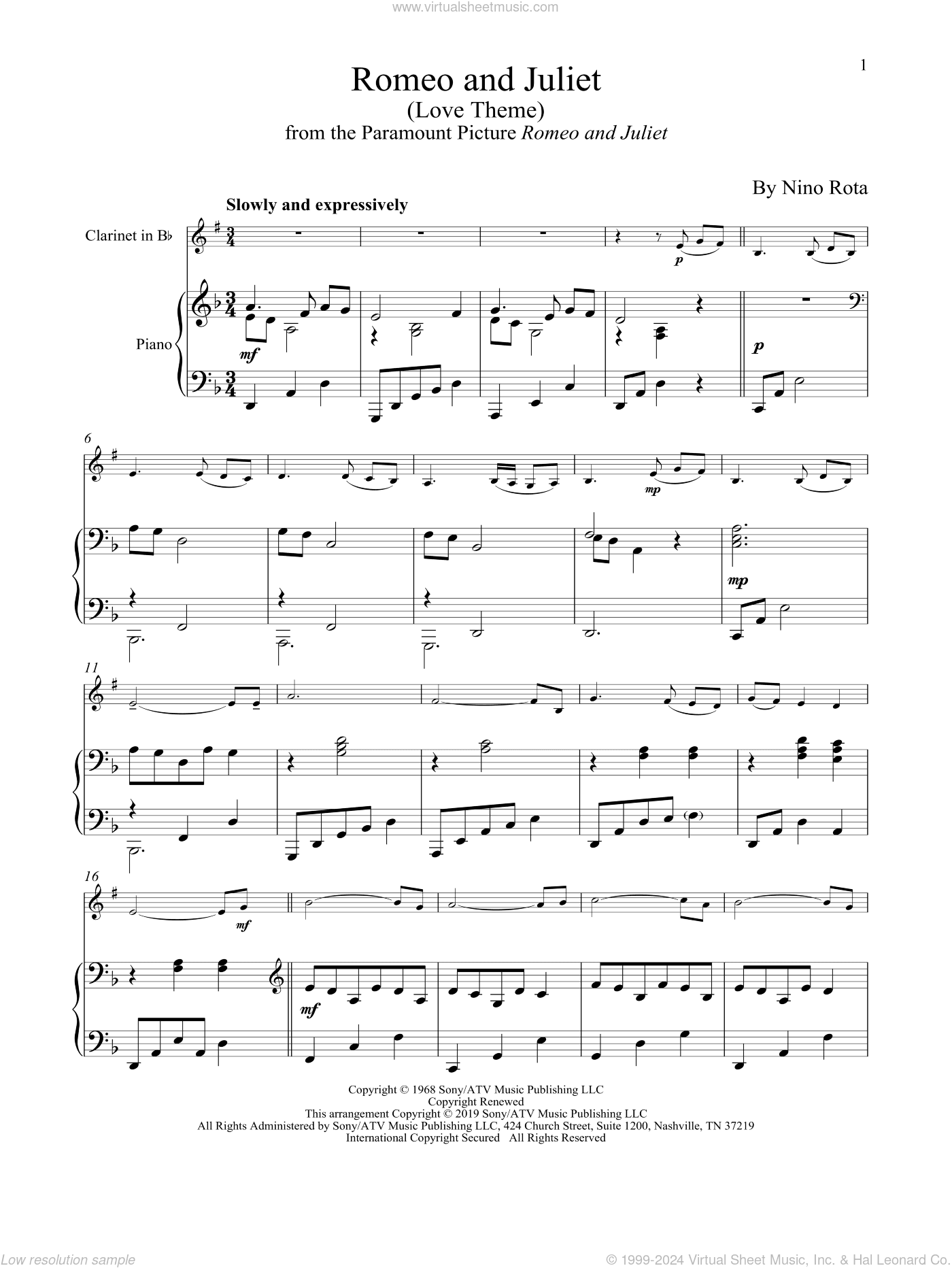 Romeo And Juliet (Love Theme)