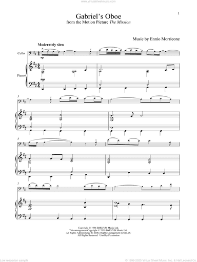 Gabriel's Oboe (from The Mission)