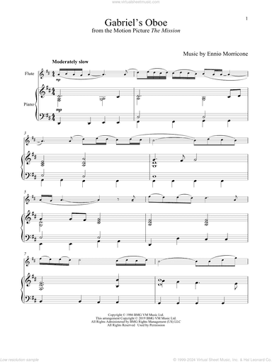 Gabriel's Oboe (from The Mission)