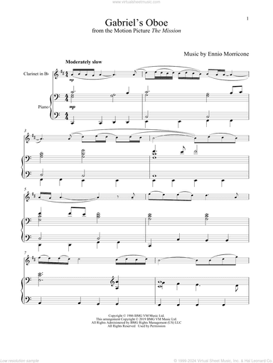 Gabriel's Oboe (from The Mission)