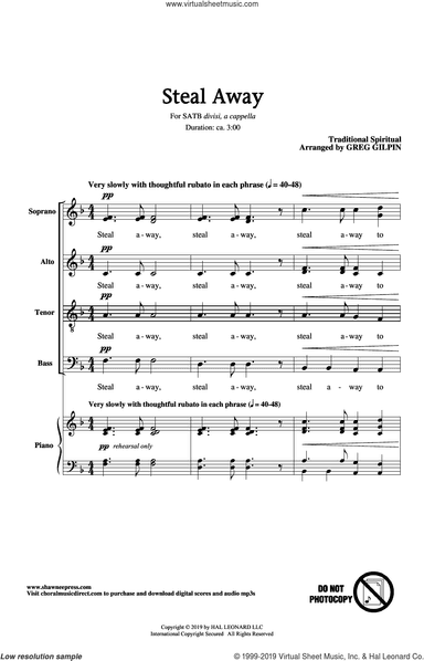 Steal Away (arr. Greg Gilpin)