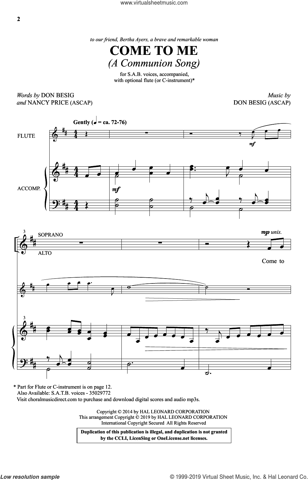 Come To Me (A Communion Song)