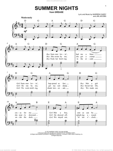 Summer Nights (from Grease)