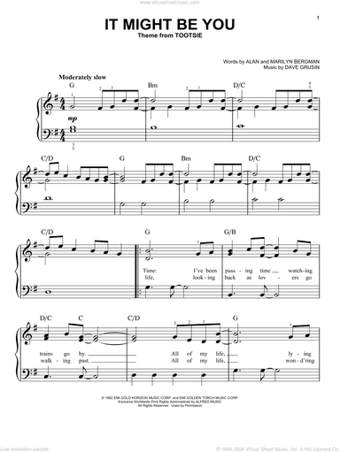It Might Be You (from Tootsie)