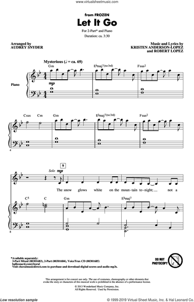 Let It Go (from Frozen) (arr. Audrey Snyder)