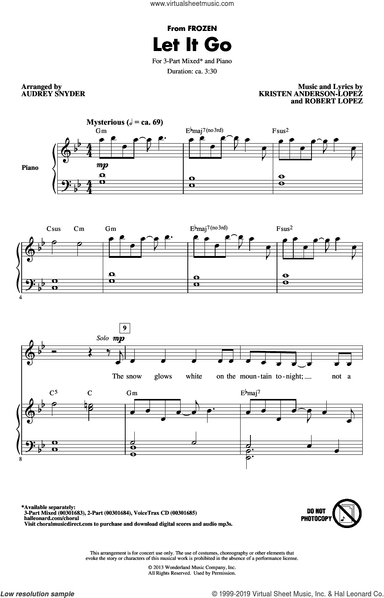 Let It Go (from Frozen) (arr. Audrey Snyder)