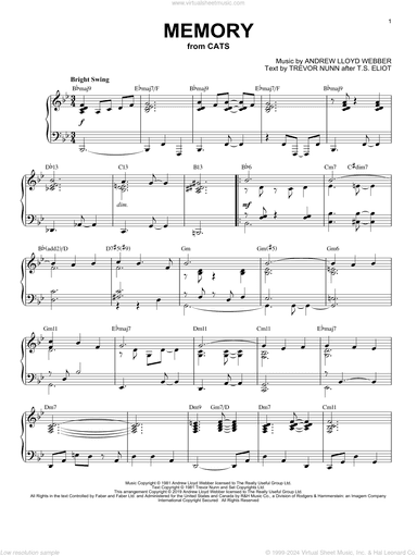 Memory [Jazz version] (from Cats)