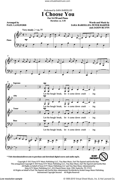 I Choose You (arr. Paul Langford)