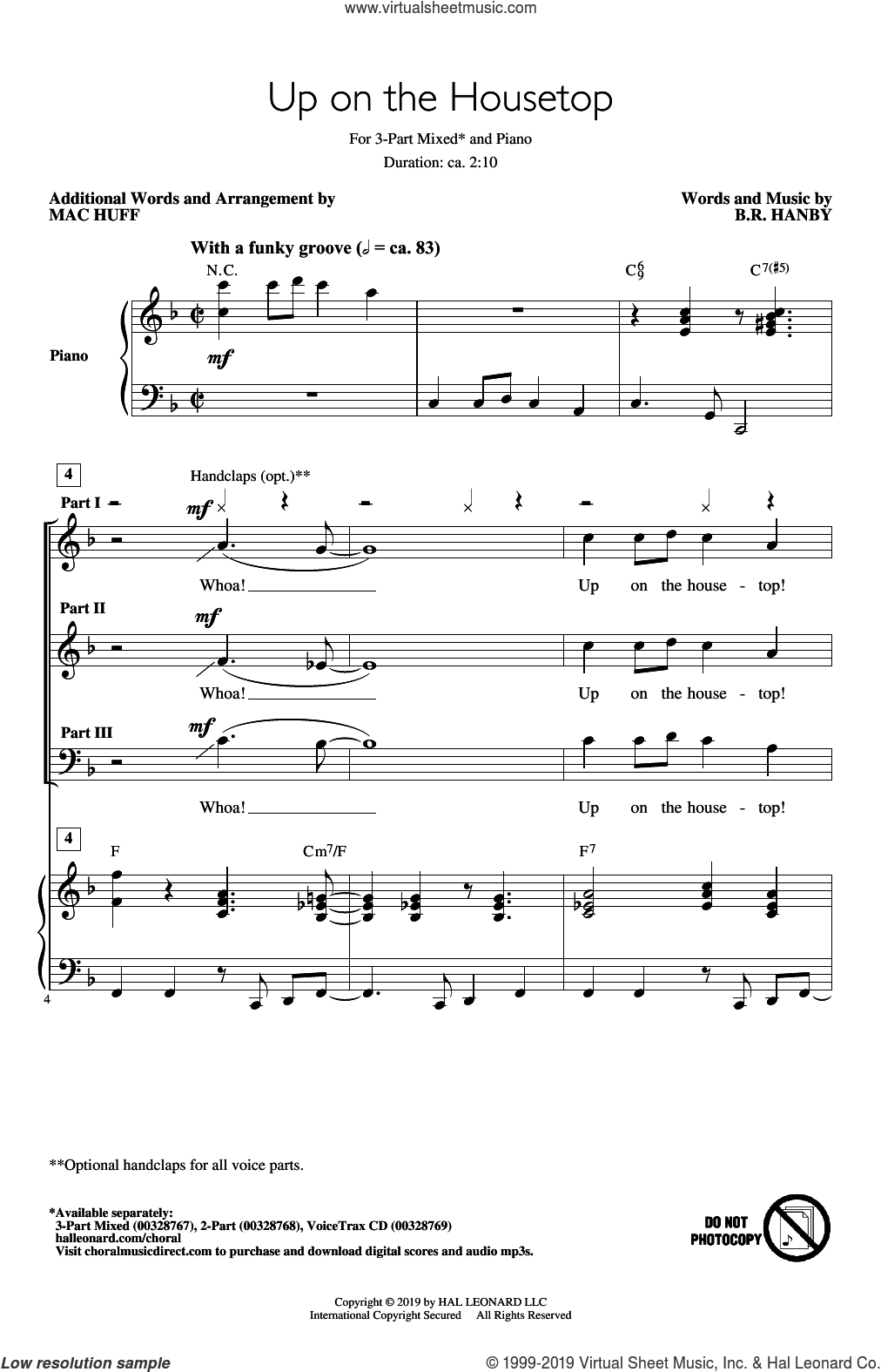 Up On The Housetop (arr. Mac Huff)