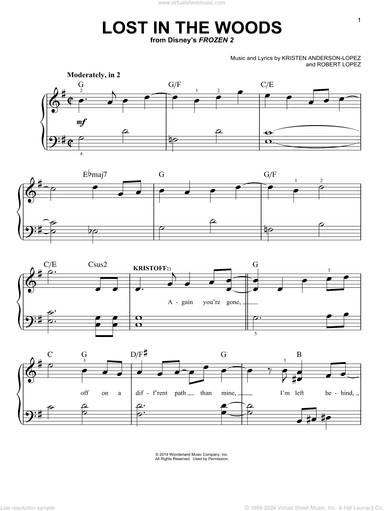 Lost In The Woods (from Disney's Frozen 2)