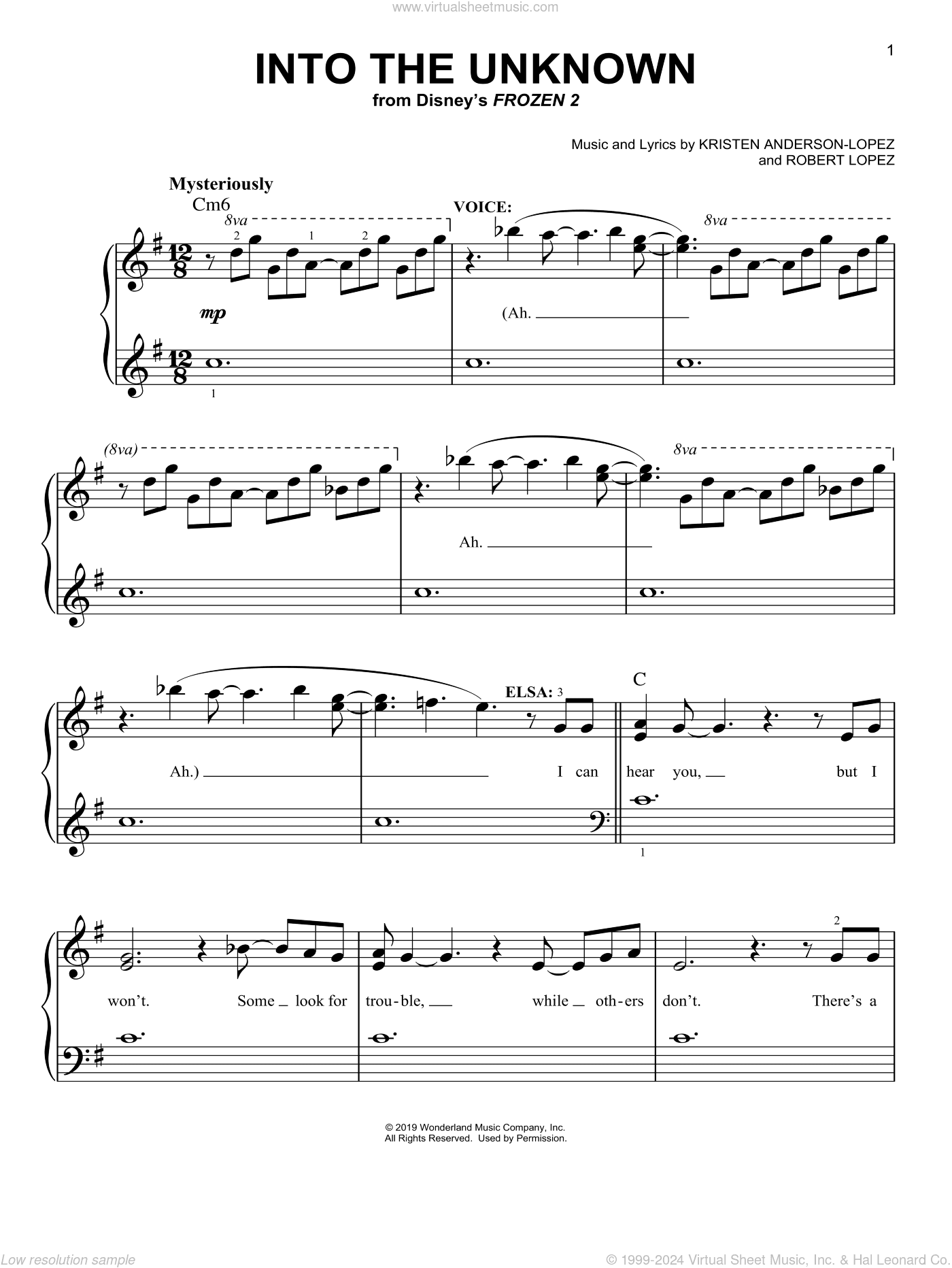 Into The Unknown (from Disney's Frozen 2)