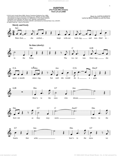 Audition (The Fools Who Dream) (from La La Land)