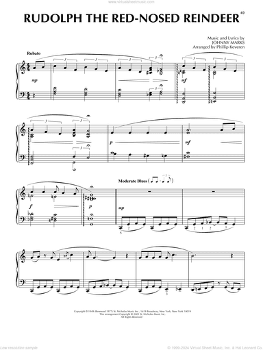 Rudolph The Red-Nosed Reindeer [Jazz version] (arr. Phillip Keveren)