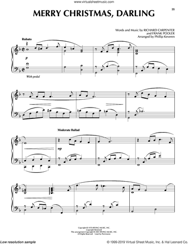 Merry Christmas, Darling [Jazz version] (arr. Phillip Keveren)