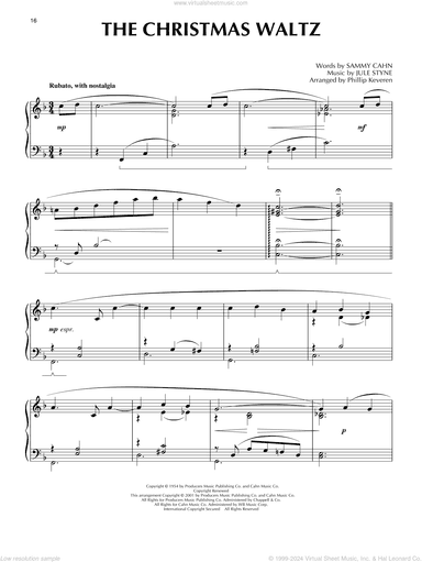 The Christmas Waltz [Jazz version] (arr. Phillip Keveren)