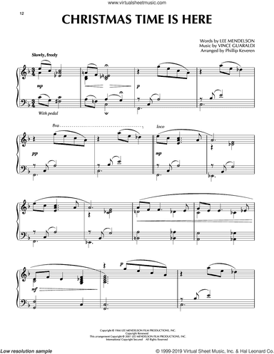 Christmas Time Is Here [Jazz version] (arr. Phillip Keveren)