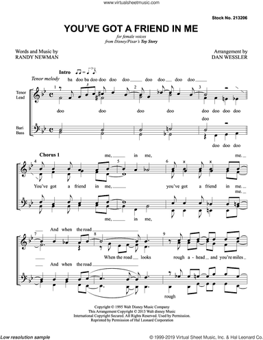 You've Got A Friend In Me (from Toy Story) (arr. Dan Wessler)