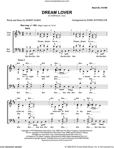Dream Lover (arr. Kohl Kitzmiller)