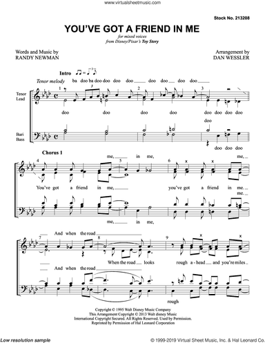You've Got A Friend In Me (from Toy Story) (arr. Dan Wessler)