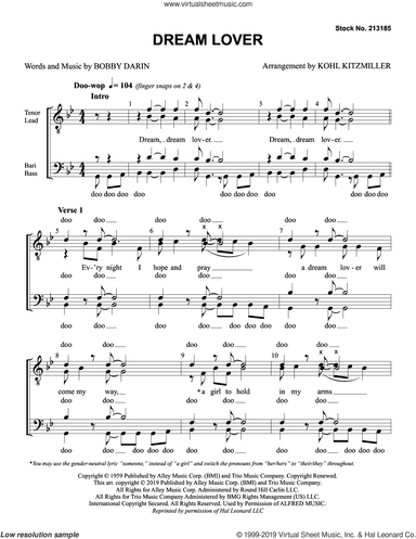 Dream Lover (arr. Kohl Kitzmiller)
