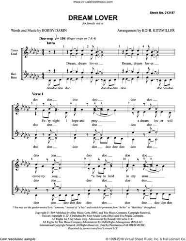 Dream Lover (arr. Kohl Kitzmiller)