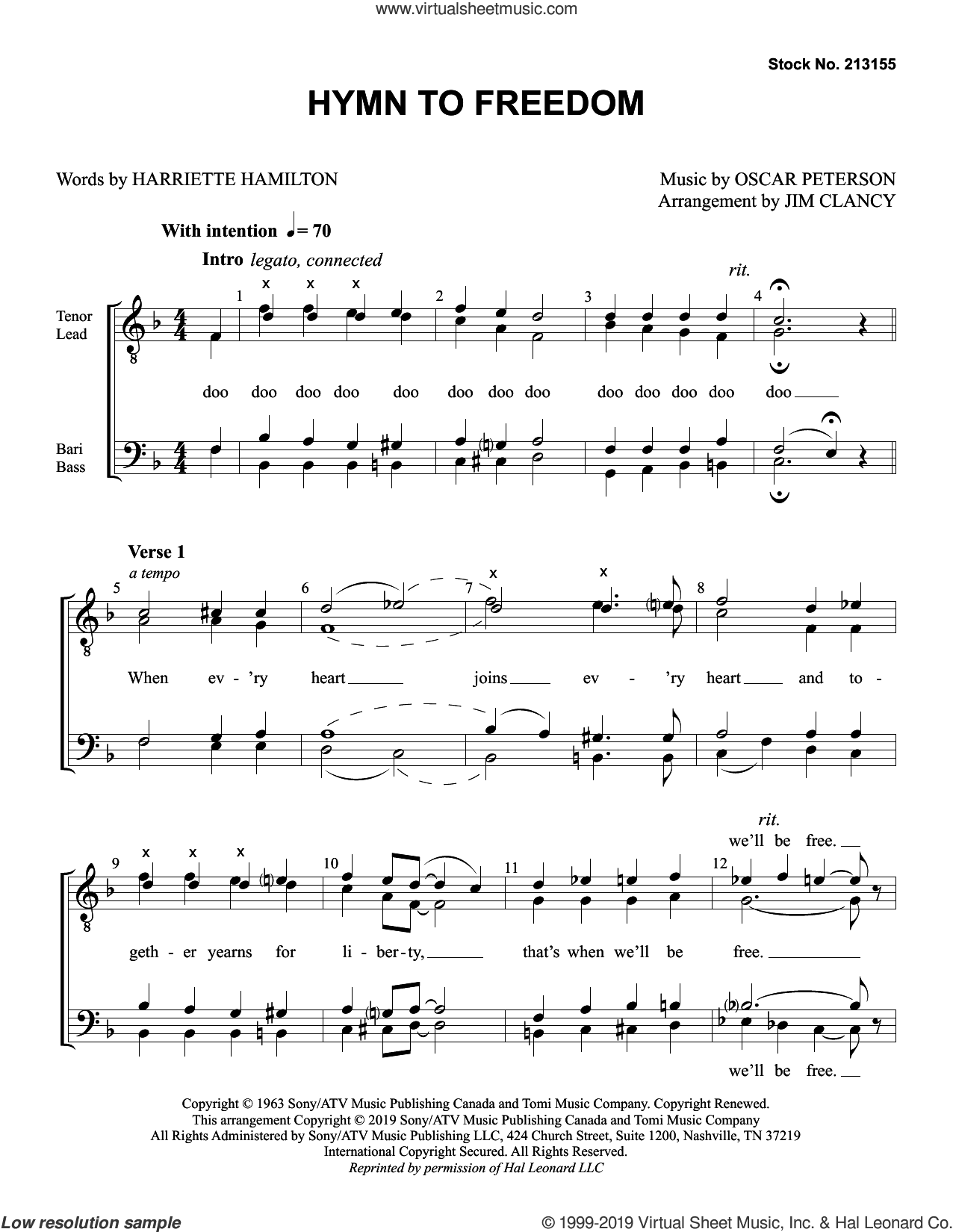 Hymn to Freedom (arr. Jim Clancy)