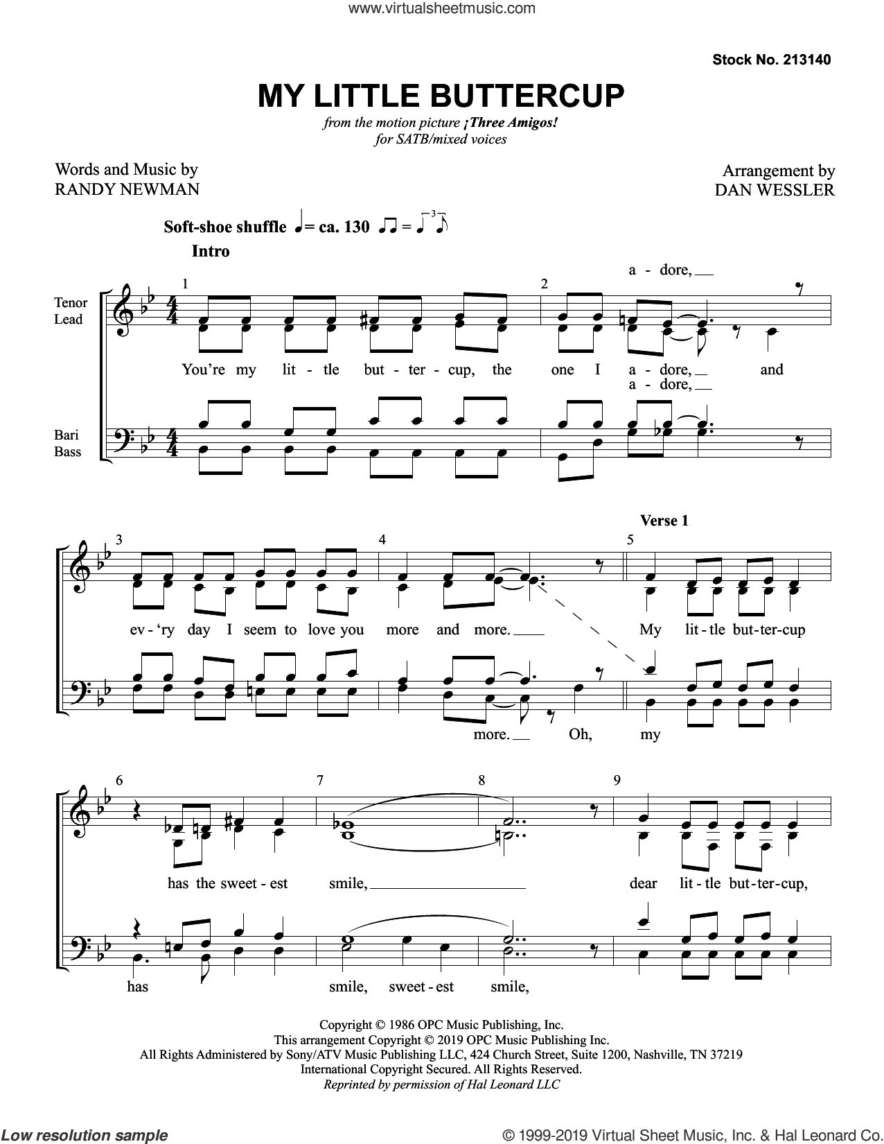My Little Buttercup (arr. Dan Wessler)
