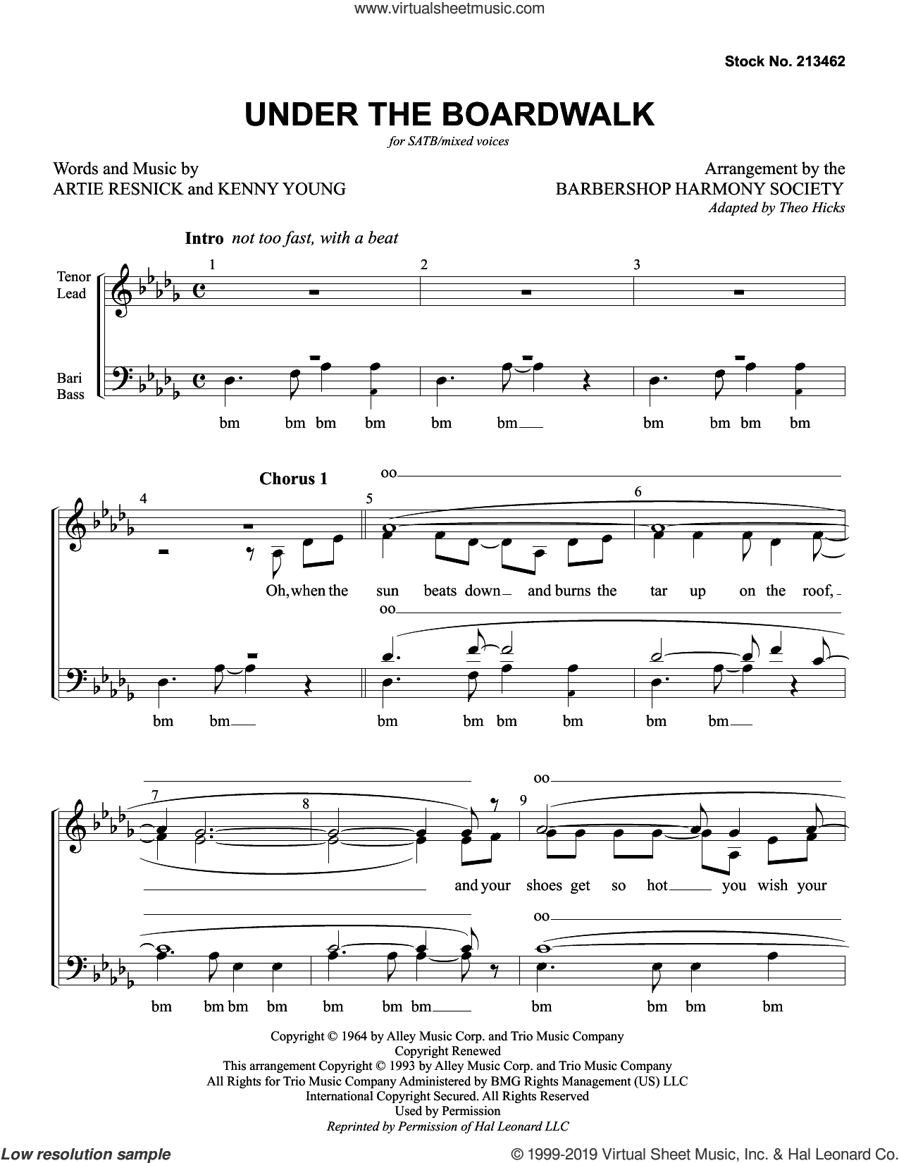 Under The Boardwalk (arr. Barbershop Harmony Society)