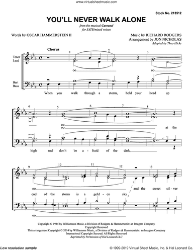 You'll Never Walk Alone (from Carousel) (arr. Jon Nicholas)