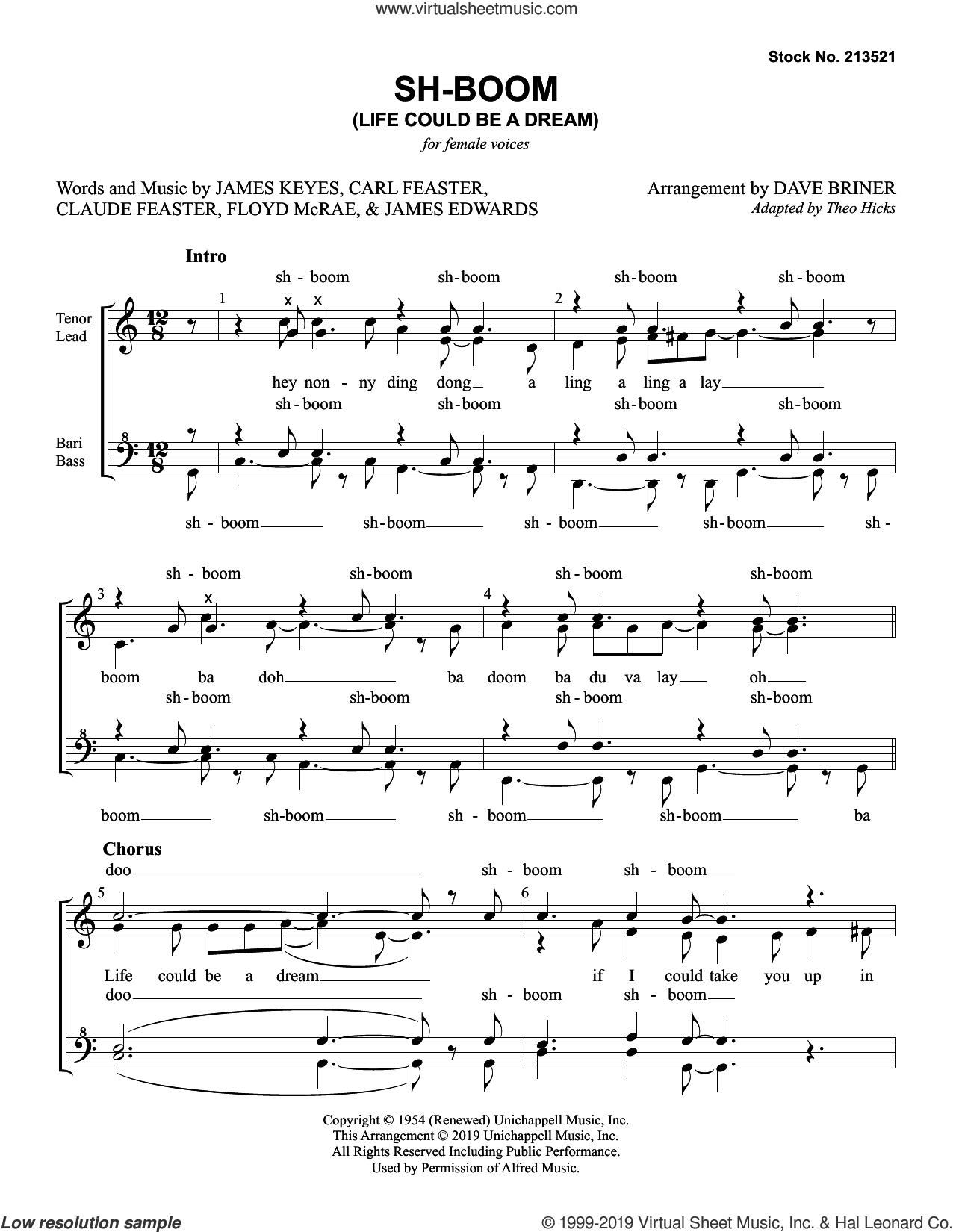 Sh-Boom (Life Could Be A Dream) (arr. Dave Briner)