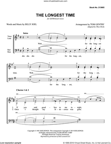 The Longest Time (arr. Tom Gentry)