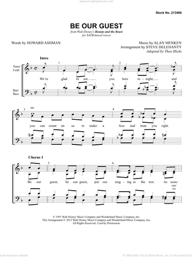 Be Our Guest (from Beauty And The Beast) (arr. Steve Delehanty)