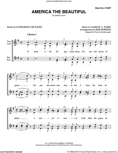 America, The Beautiful (arr. Rob Hopkins)