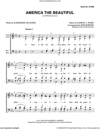 America, The Beautiful (arr. Rob Hopkins)