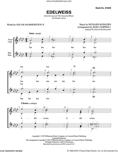 Edelweiss (from The Sound Of Music) (arr. Rob Campbell)