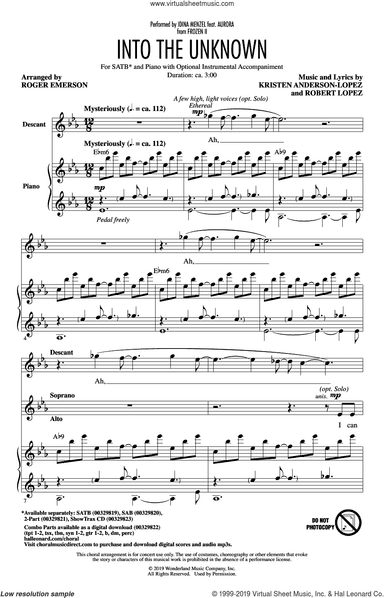 Into The Unknown (from Disney's Frozen 2) (arr. Roger Emerson)