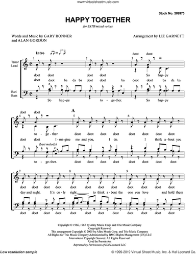 Happy Together (arr. Liz Garnett)