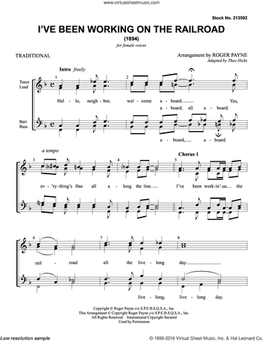 I've Been Working On The Railroad (arr. Roger Payne)