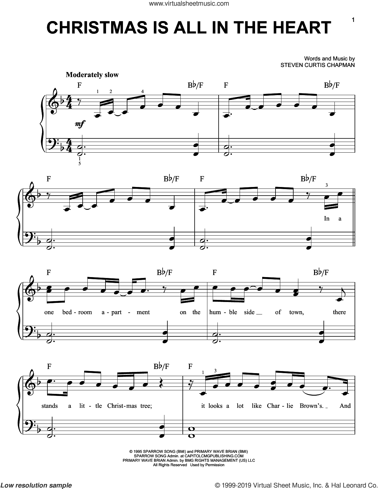 Christmas Is All In The Heart, (easy)